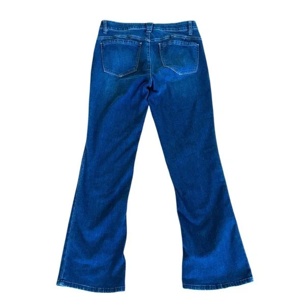 Democracy High Rise Ab Technology Wide‎ Leg Bootcut Medium Wash Jeans Size 8 - Picture 3 of 6